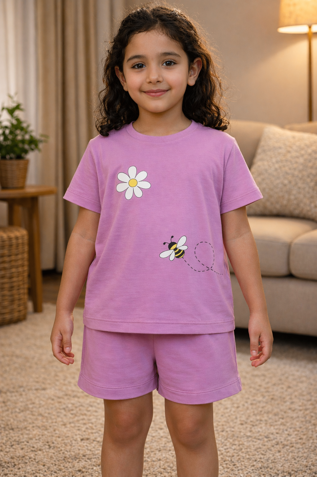 Bee-a-flower Pajama Set